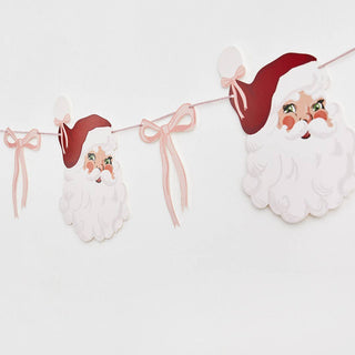Santa & Bow Card Garland 2m