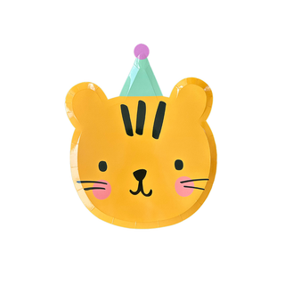 Little Celebrations Tiger Large Plates - BAM Party and Events