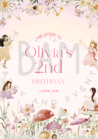 Custom A1 Printed Welcome Sign - BAM Party and Events