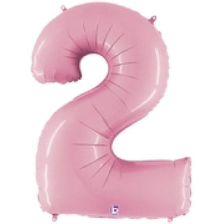 Giant Pastel Pink Number Balloon - BAM Party and Events