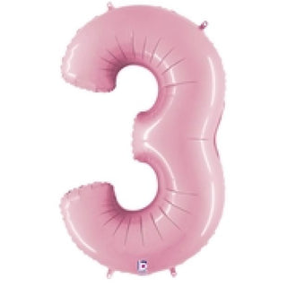 Giant Pastel Pink Number Balloon - BAM Party and Events