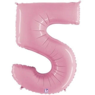 Giant Pastel Pink Number Balloon - BAM Party and Events