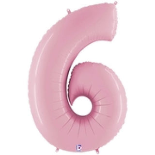 Giant Pastel Pink Number Balloon - BAM Party and Events