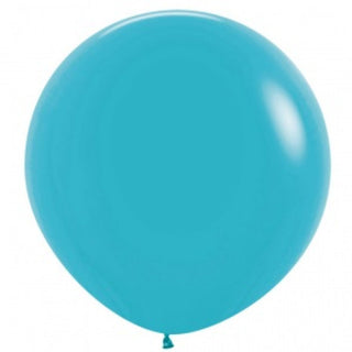 60cm Latex Balloon - Caribbean Blue - BAM Party and Events