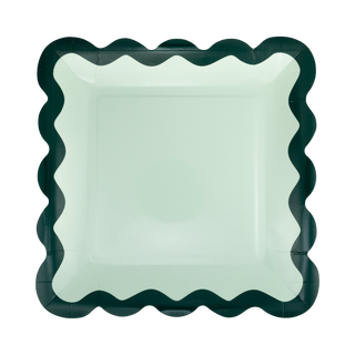 Red & Green Ric Rac Dinner Plates - BAM Party and Events