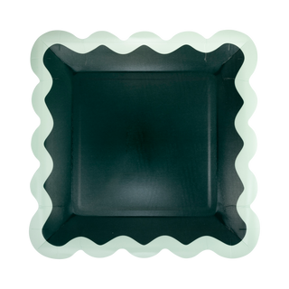 Red & Green Ric Rac Dinner Plates - BAM Party and Events