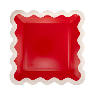 Red & Green Ric Rac Dinner Plates - BAM Party and Events