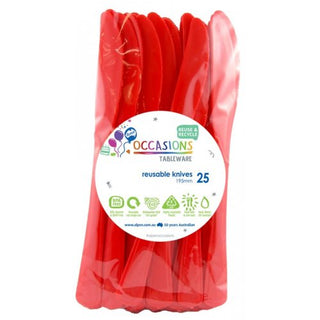 Red Knife (25 Pack) - BAM Party and Events