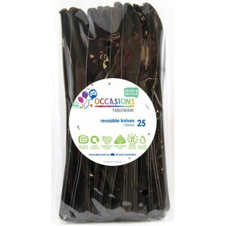 Black Knife (25 Pack) - BAM Party and Events