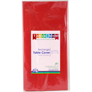 Plastic Table Cover - Red - BAM Party and Events
