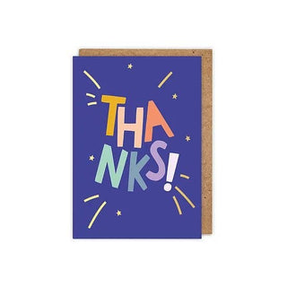 'Thanks!' Greeting Card - BAM Party and Events