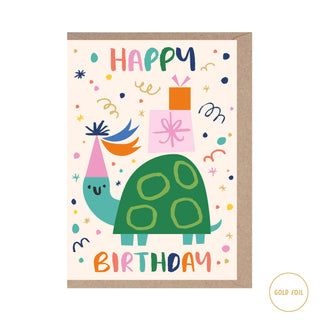 Happy Birthday Turtle Card - BAM Party and Events