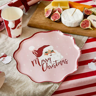 Vintage Santa Paper Plates