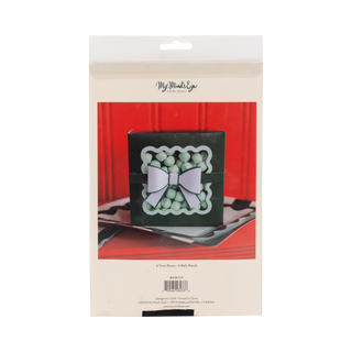 Green Bow Ric Rac Cookie Box - BAM Party and Events