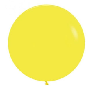 60cm Latex Balloon - Yellow - BAM Party and Events