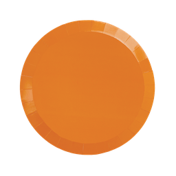Tangerine Snack Plates 20pk - BAM Party and Events