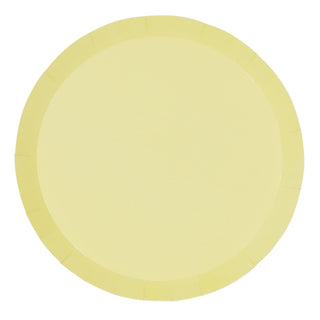 Pastel Yellow Dinner Plates 20pk - BAM Party and Events