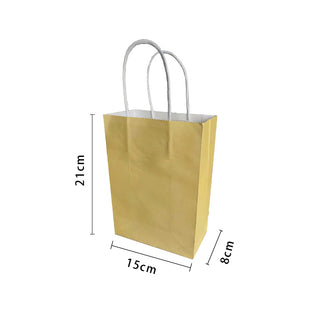 Yellow Party Bags 4Pk - BAM Party and Events
