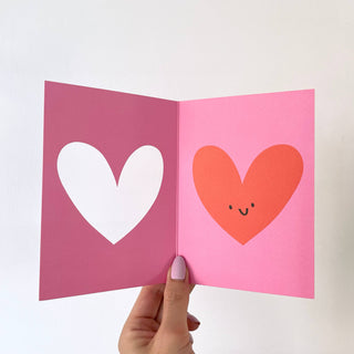 Love Heart Die Cut Card - BAM Party and Events