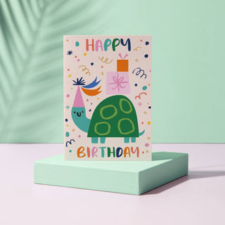 Happy Birthday Turtle Card - BAM Party and Events