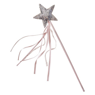 Pink & Silver Star Fairy Wand - BAM Party and Events