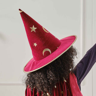 Burgundy Velvet Magician Hat - BAM Party and Events