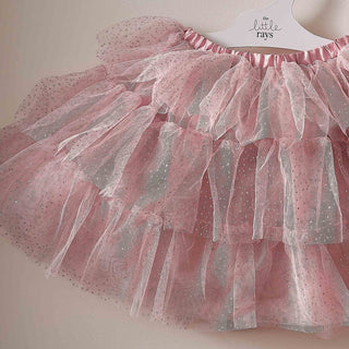 Pink & Silver Sparkle Tutu 3-5yrs - BAM Party and Events
