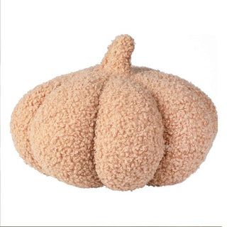 Orange Boucle Pumpkin Cushion - Medium - BAM Party and Events