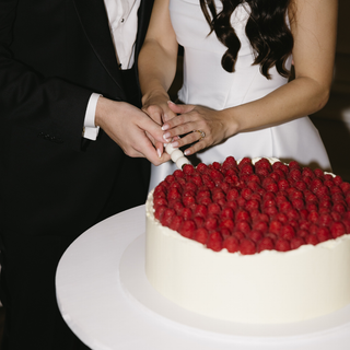 Cake Knife + Server - White Bubble - BAM Party and Events