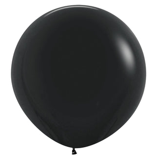 90cm Latex Balloon - Black - BAM Party and Events