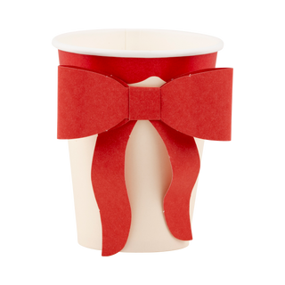 Red and Pink Bow Paper Cups - BAM Party and Events