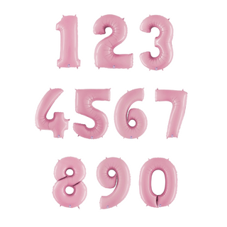 Giant Pastel Pink Number Balloon - BAM Party and Events