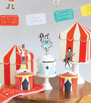 Carnival Baking Cups & Cupcake Kit - BAM Party and Events