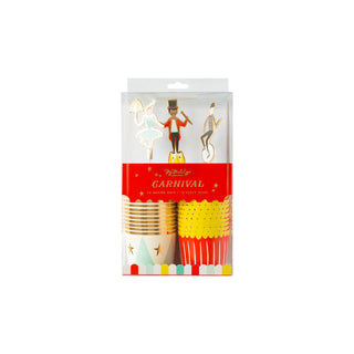 Carnival Baking Cups & Cupcake Kit - BAM Party and Events