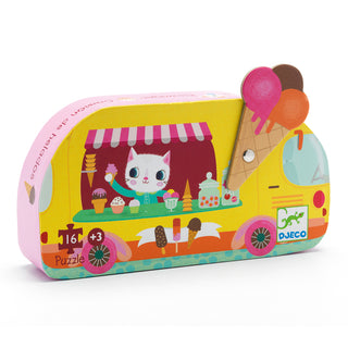 Ice Cream Truck 16pc Silhouette Puzzle - BAM Party and Events