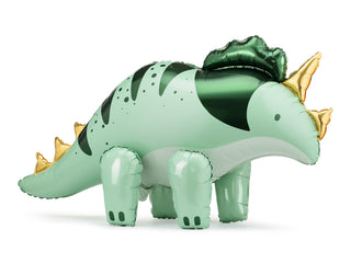 Triceratops Foil Balloon - Standing Balloon - BAM Party and Events