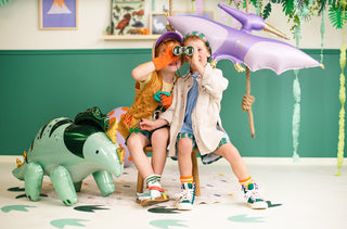 Triceratops Foil Balloon - Standing Balloon - BAM Party and Events
