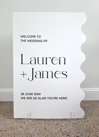 Custom A1 Printed Welcome Sign - BAM Party and Events