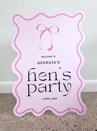 Custom A1 Printed Welcome Sign - BAM Party and Events