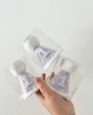 Lilac Flower Felt Hat - BAM Party and Events