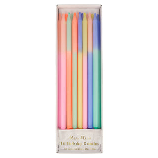 Multi Colour Block Candles - BAM Party and Events