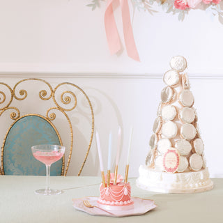 Ladurée Paris Gold Leaf Candles - BAM Party and Events