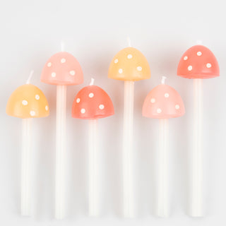 Mushroom Birthday Candles - BAM Party and Events