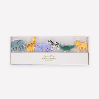 Jungle Animal Candles - BAM Party and Events