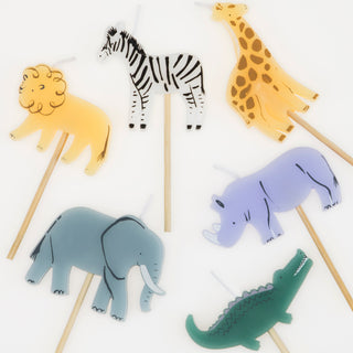 Jungle Animal Candles - BAM Party and Events