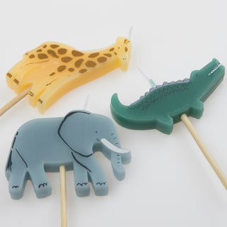 Jungle Animal Candles - BAM Party and Events