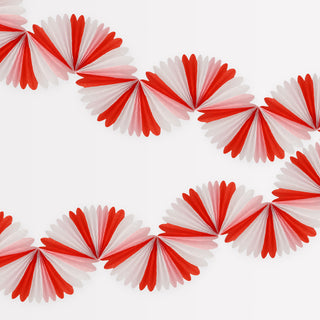 Candy Cane Stripe Honeycomb Garland - BAM Party and Events