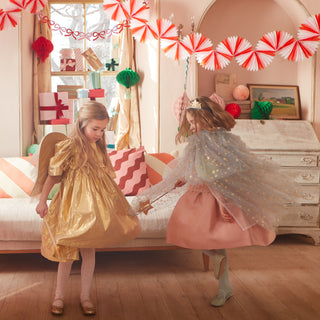 Candy Cane Stripe Honeycomb Garland - BAM Party and Events