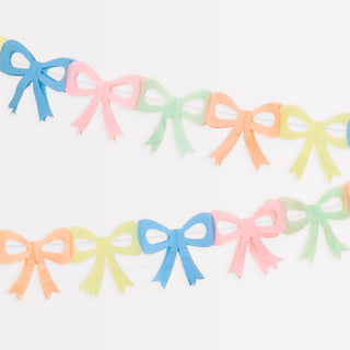 Tissue Paper Bow Garland - BAM Party and Events