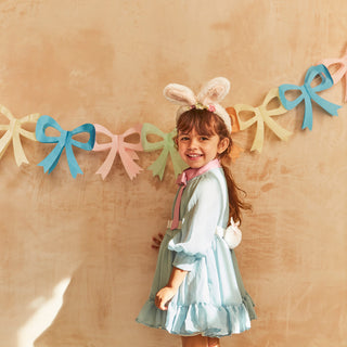 Tissue Paper Bow Garland - BAM Party and Events